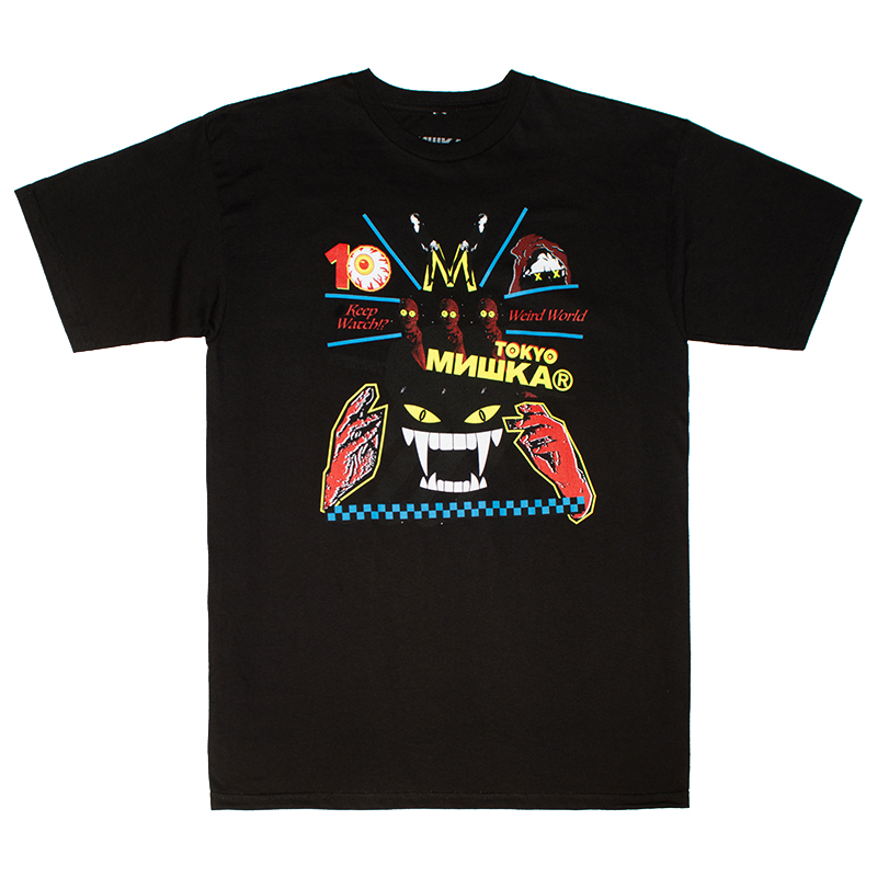 MISHKA TOKYO 10YR: WEIRD WORLD TOKYO TEE (BLACK/89170BLK)